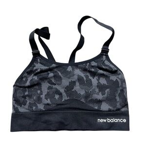 New Balance Animal Print Racerback Sports Bra
